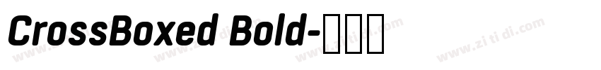 CrossBoxed Bold字体转换